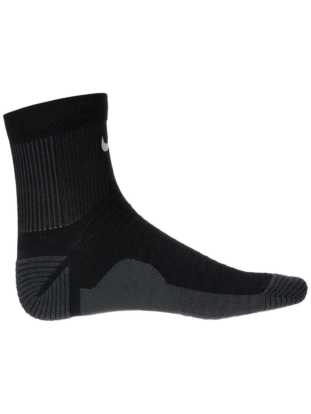 Nike Trail Dri-FIT Ankle Running Socks - Black with White Swoosh - Picture 7 of 11